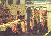 JACOPO del SELLAIO, The Banquet of Ahasuerus wg